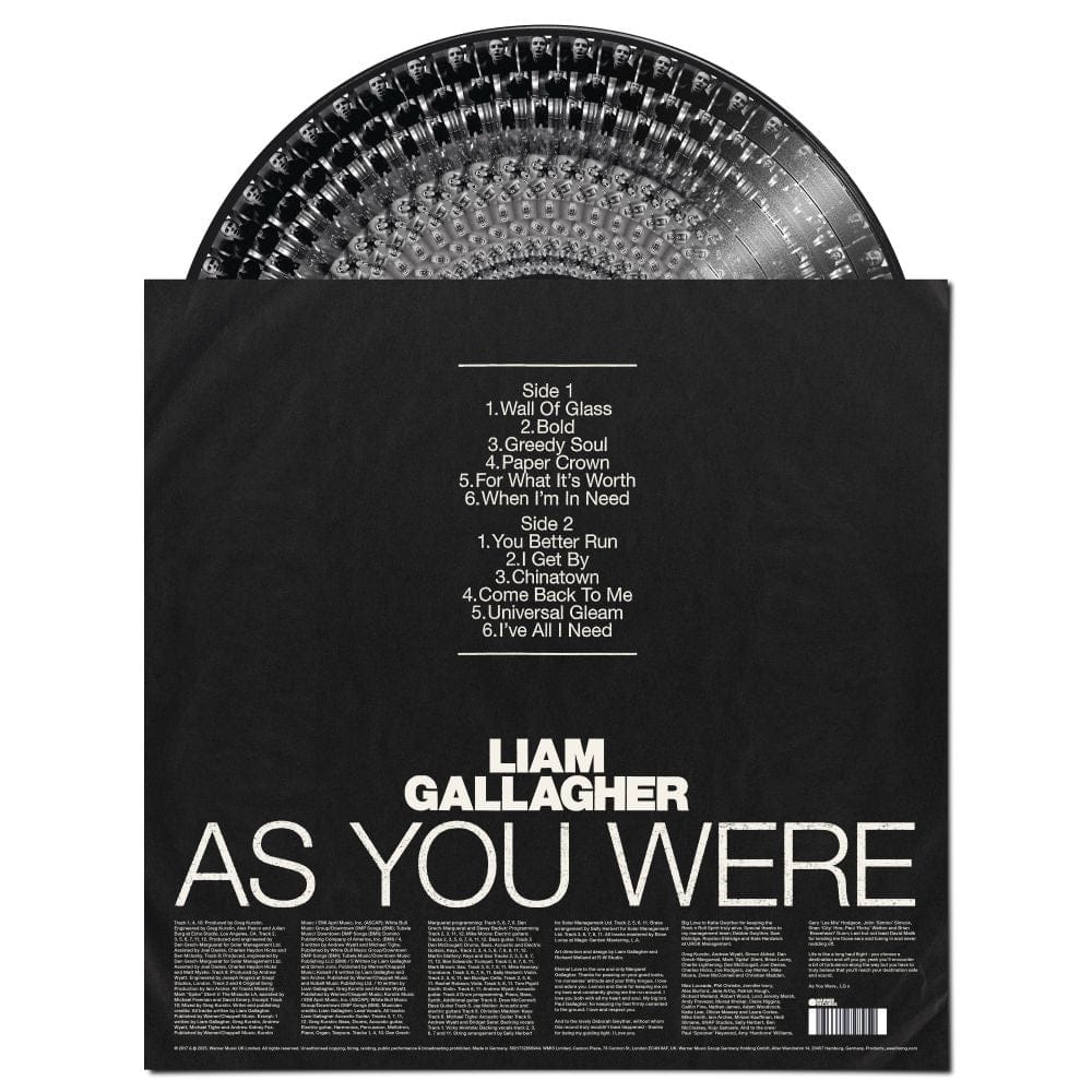 Liam Gallagher: As You Were - Vinilo (Edición Zoetrope) – Tienda