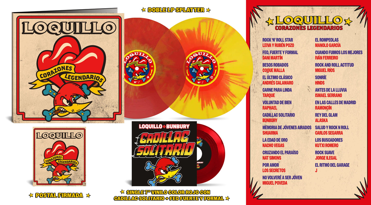 Corazones Legendarios - Vinilo Doble Splatter + Single Exclusivo 7"