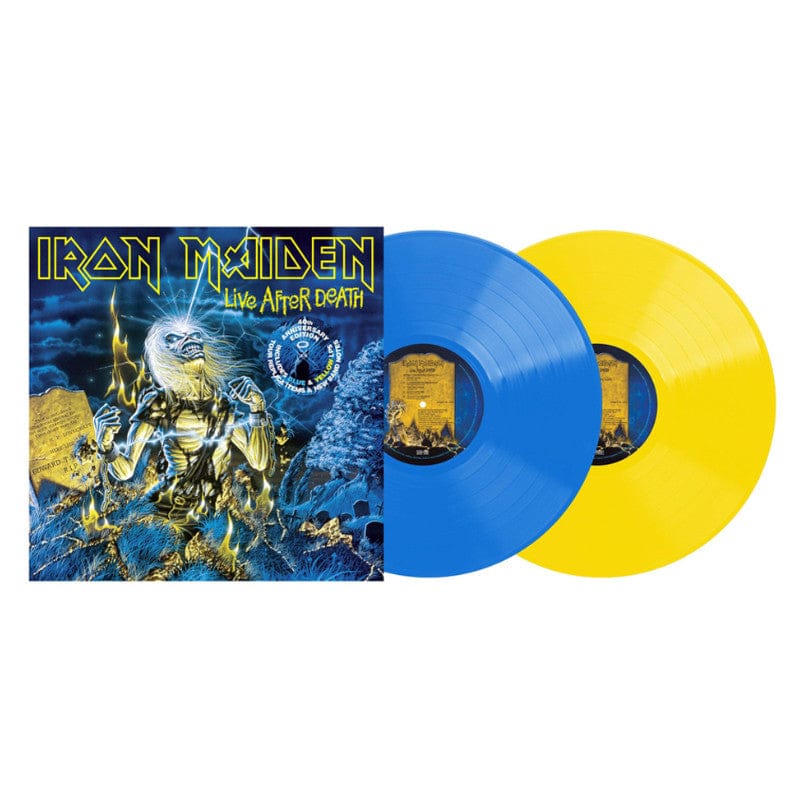 Iron Maiden: Live After Death - Vinilo Doble (Color Amarillo/Azul