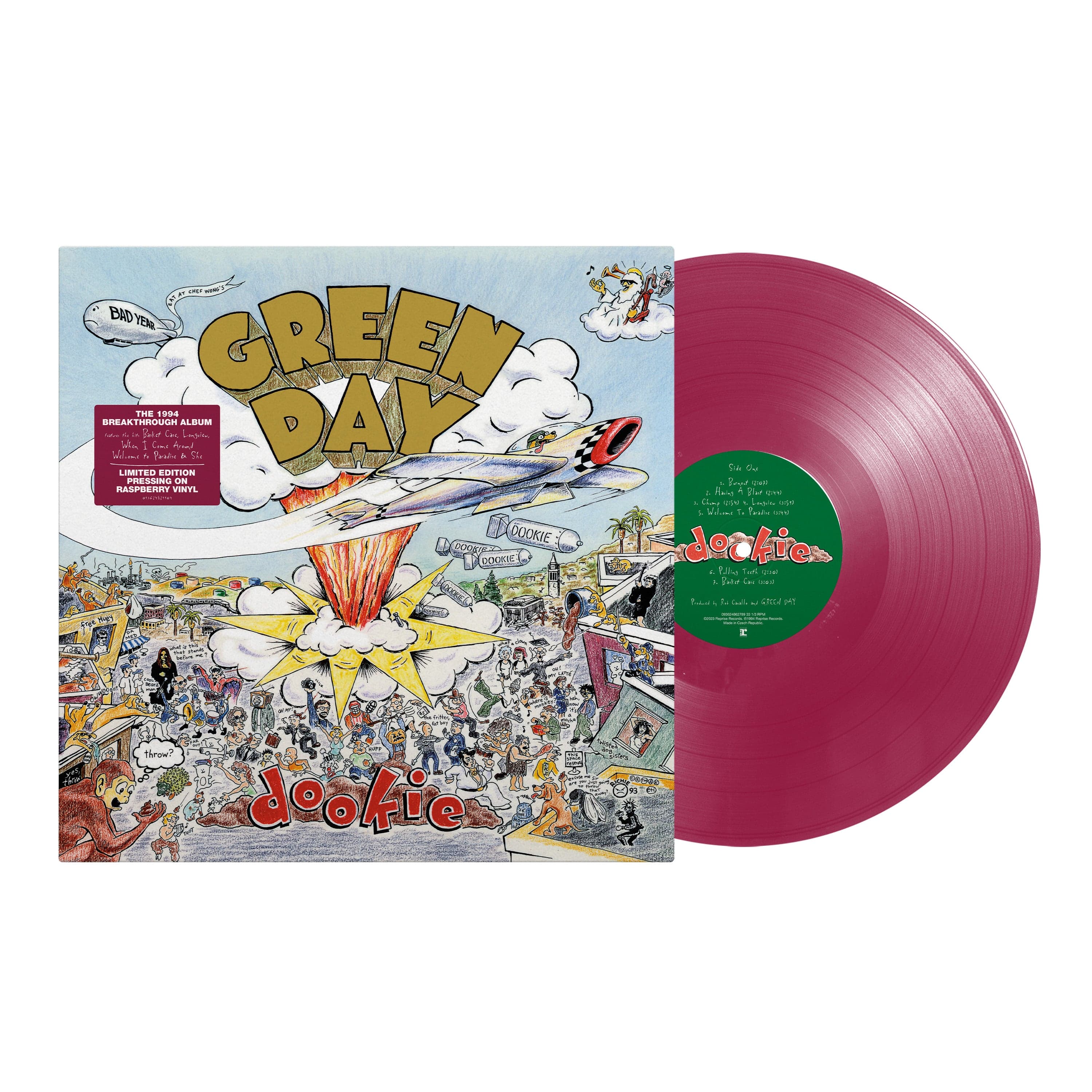 Green Day: Dookie - Vinilo (Color Frambuesa) – Tienda Warner Music