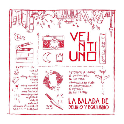 La Balada De Delirio Y Equilibrio - Vinilo Rojo (Postal Firmada + Experiencias + Bandana)