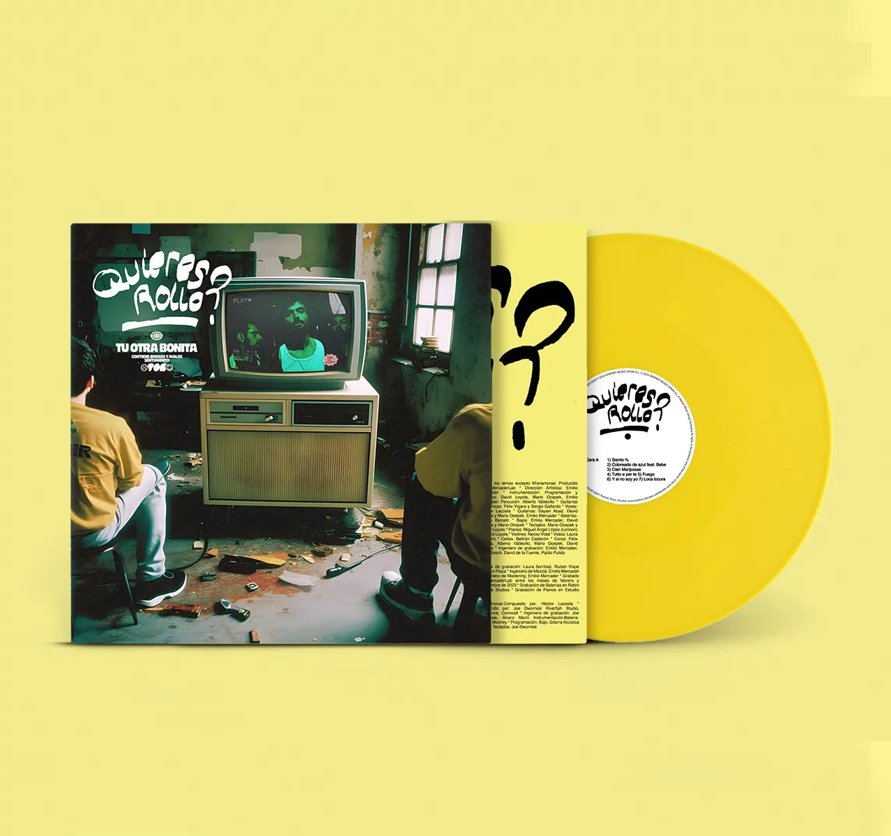 Quieres Rollo - Vinilo (Color Amarillo)