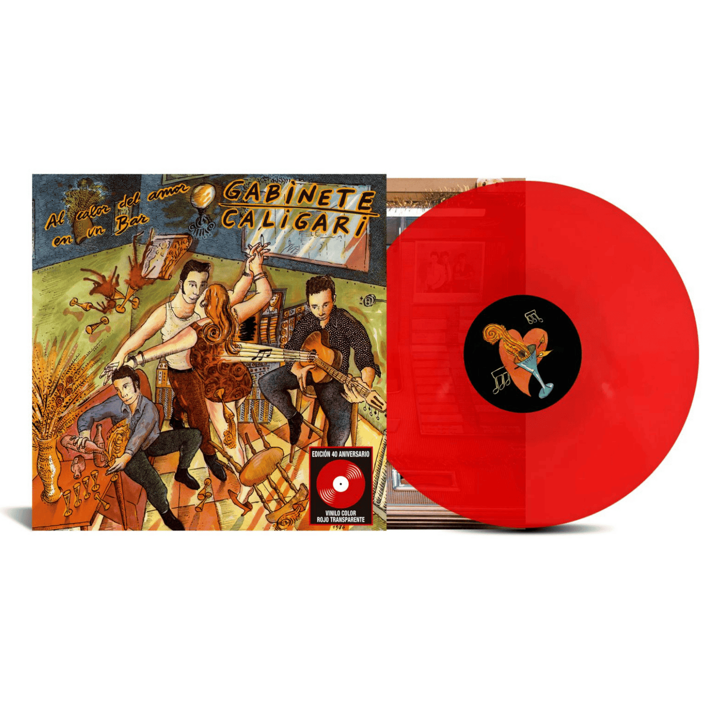 Al calor del amor en un bar (40 Aniversario) - Vinilo (Color Rojo Transparente)