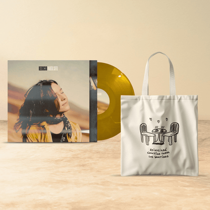 Reinicio - Vinilo Firmado (Color Ocre Translúcido) + Totebag