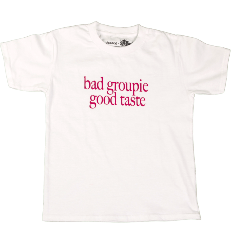 She Sounds - Camiseta "Bad Groupie" (Color Blanco)