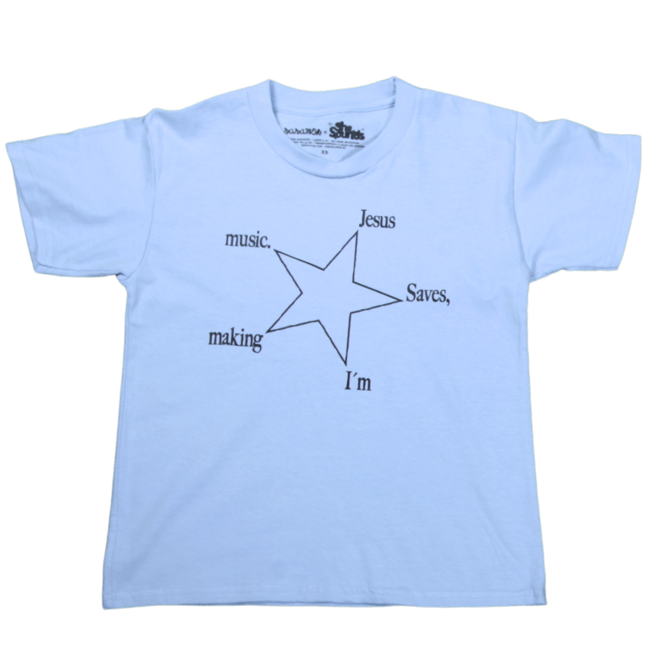 She Sounds - Camiseta "Jesus Saves" (Color Azul)