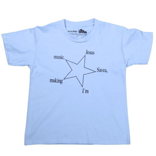 She Sounds - Camiseta "Jesus Saves" (Color Azul)