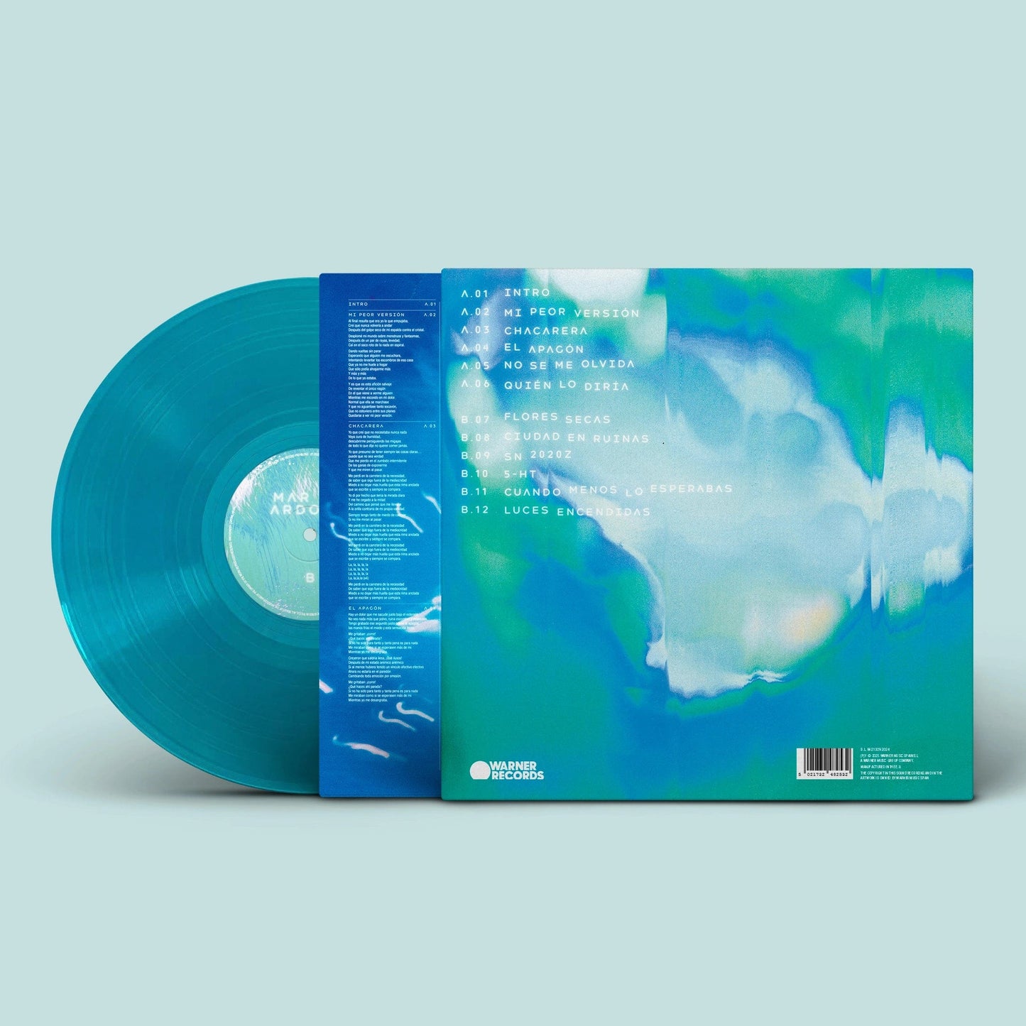 Mar De Ardora - Vinilo (Color Azul) + Postal Firmada + Botella
