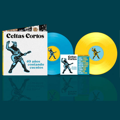 40 años contando cuentos - Vinilo Doble (Color Amarillo y Azul) + Postal Firmada