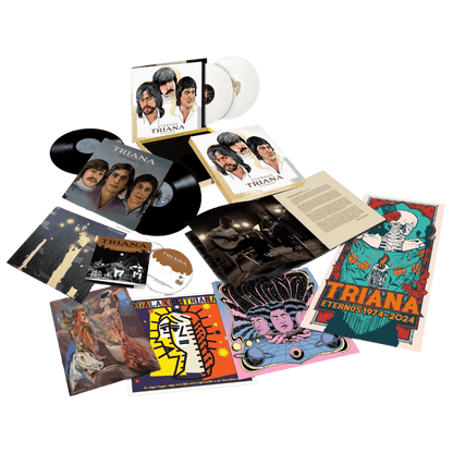 Eternos Triana 50 Aniversario BOX (4 Vinilos + 1 DVD + 4 Láminas + 1 Póster + Slipmat + Postal firmada)
