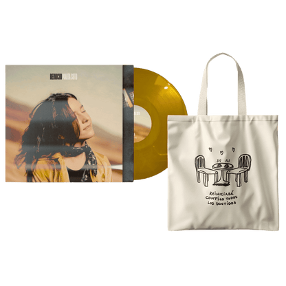 Reinicio - Vinilo Firmado (Color Ocre Translúcido) + Totebag